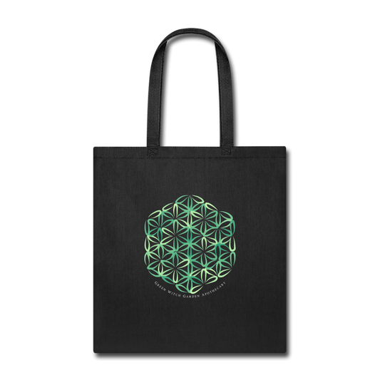 Green Witch Garden Apothecary Sacred Geometry Bag - black