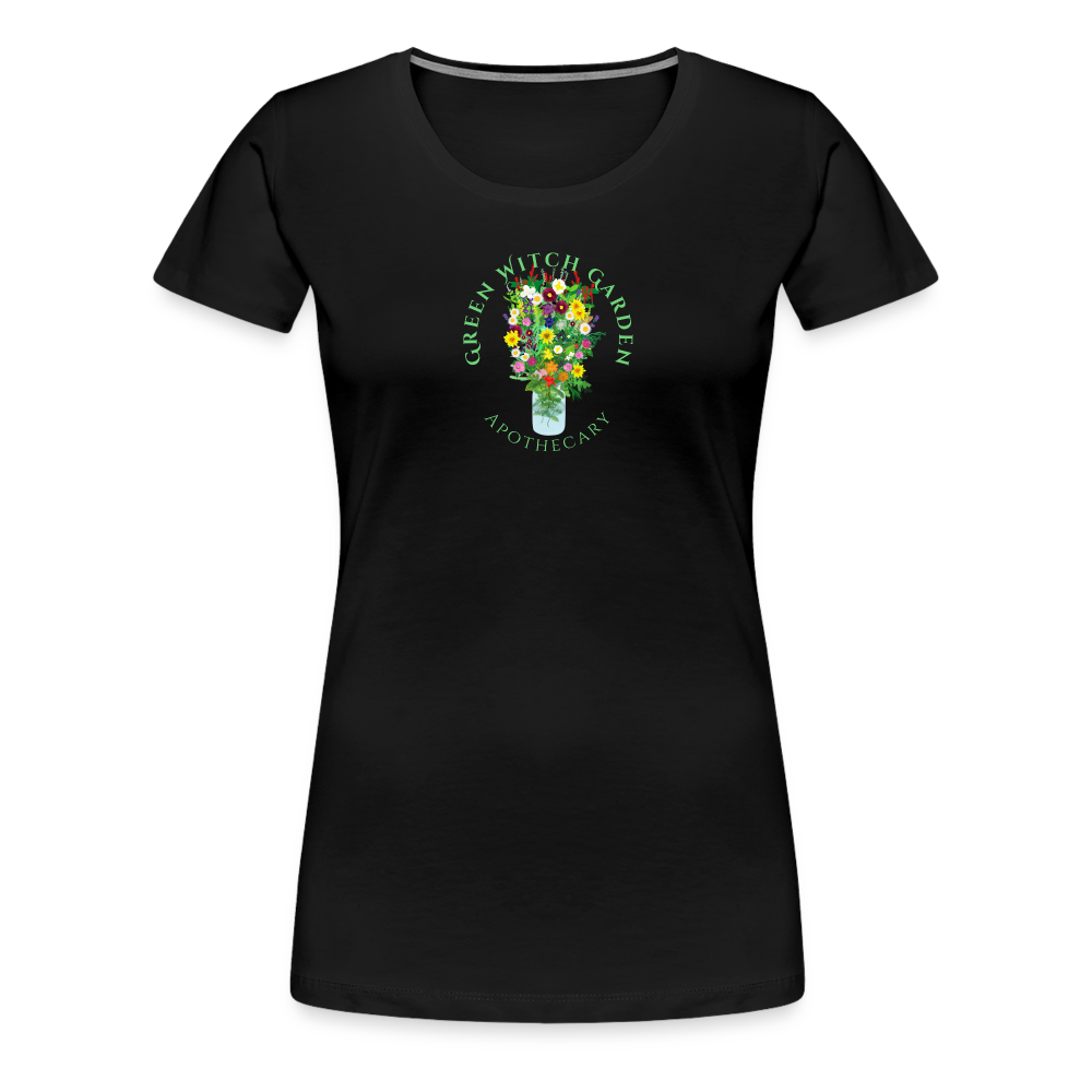 Green Witch Garden Apothecary Women’s Premium T-Shirt - black