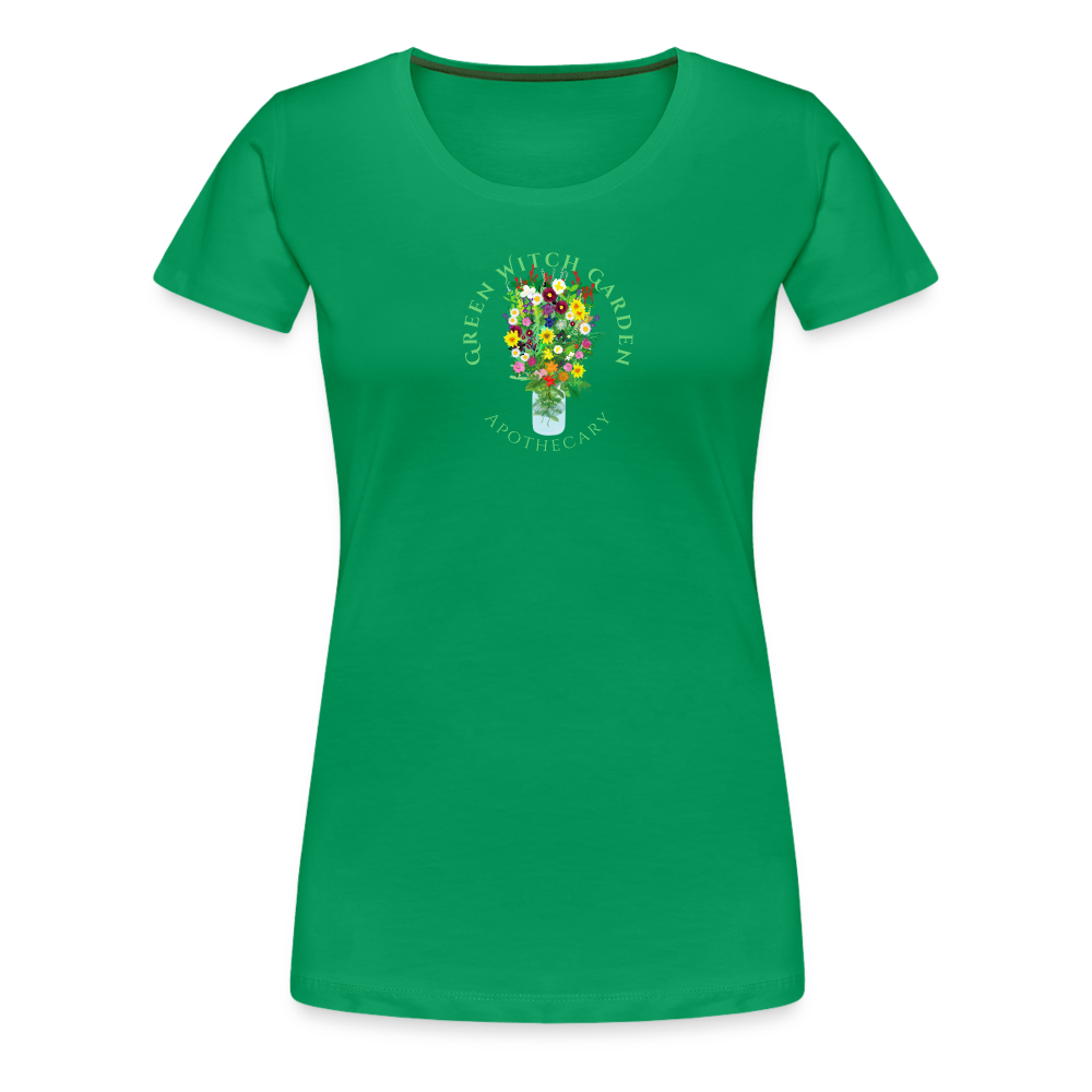 Green Witch Garden Apothecary Women’s Premium T-Shirt - kelly green
